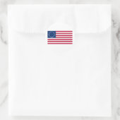 Amerikaanse vlag 13 sterren Betsy Ross Ronde Sticker (Tas)