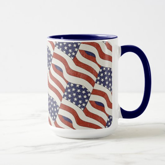 Amerikaanse vlag 15 oz Mok (Rechts)