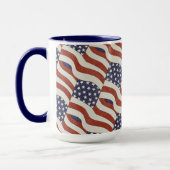 Amerikaanse vlag 15 oz Mok (Links)