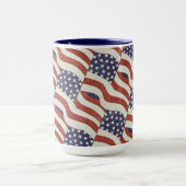 Amerikaanse vlag 15 oz Mok (Midden)