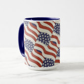 Amerikaanse vlag 15 oz Mok (Voorkant links)