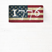 Amerikaanse vlag 1776 4 juli Feest Spandoek (Insitu)