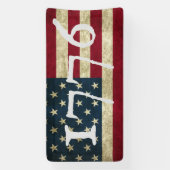 Amerikaanse vlag 1776 4 juli Feest Spandoek (Verticaal)