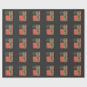 Amerikaanse vlag 1776 Amerikaanse Tarrifs Cadeaupapier