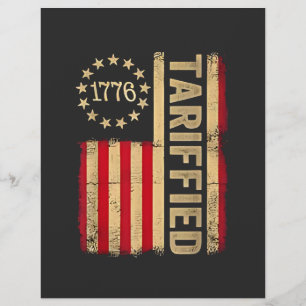 Amerikaanse vlag 1776 Amerikaanse Tarrifs Flyer