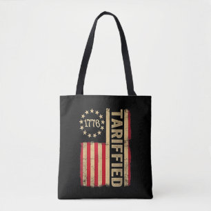Amerikaanse vlag 1776 Amerikaanse Tarrifs Tote Bag