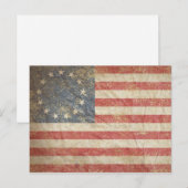 Amerikaanse vlag 1776 briefkaart (Voorkant / Achterkant)