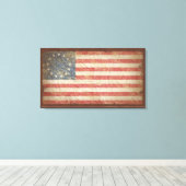 Amerikaanse vlag 1776 canvas afdruk (Insitu (Houten vloer))