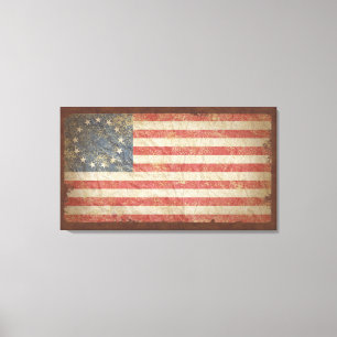 Amerikaanse vlag 1776 canvas afdruk