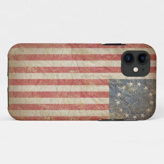 Amerikaanse vlag 1776 Case-Mate iPhone case (Achterkant (horizontaal))
