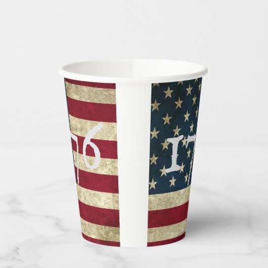 Amerikaanse vlag 1776 juli Vierde Onafhankelijkhei Papieren Bekers (Links)