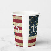 Amerikaanse vlag 1776 juli Vierde Onafhankelijkhei Papieren Bekers (Rechts)