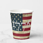 Amerikaanse vlag 1776 juli Vierde Onafhankelijkhei Papieren Bekers (Voorkant)