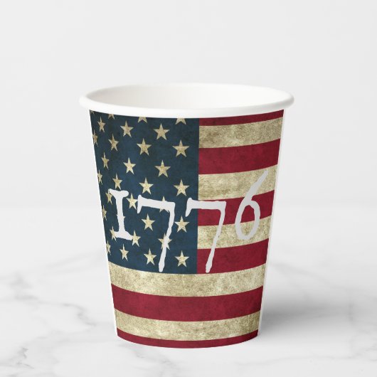 Amerikaanse vlag 1776 juli Vierde Onafhankelijkhei Papieren Bekers (Voorkant)