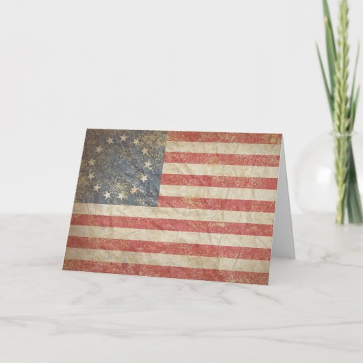 Amerikaanse vlag 1776 kaart (Voorkant)