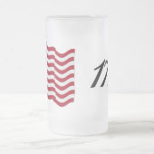 Amerikaanse vlag - 1776 matglas bierpul (Center)