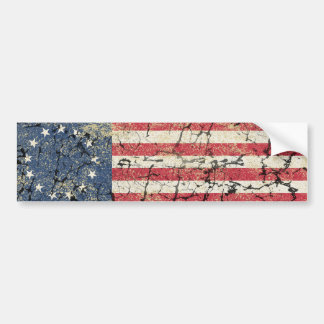 Amerikaanse vlag 1776, onderdrukt bumpersticker