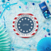 Amerikaanse vlag 1776 Patriottisch Papieren Bordje (Feest)