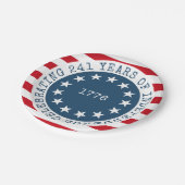 Amerikaanse vlag 1776 Patriottisch Papieren Bordje (Gekanteld)