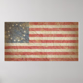 Amerikaanse vlag 1776 poster (Voorkant)