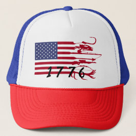Amerikaanse vlag - 1776 stijlvol trucker pet