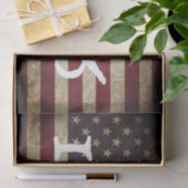 Amerikaanse vlag 1776   tissuepapier (Geschenk)
