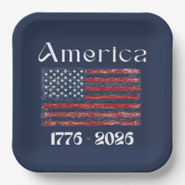 Amerikaanse Vlag 1776 tot 2026 USA 250ste Verjaard Papieren Bordje