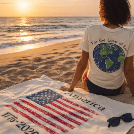 Amerikaanse Vlag 1776 tot 2026 USA 250ste Verjaard Strandlaken