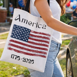 Amerikaanse Vlag 1776 tot 2026 VS 250ste Verjaarda Tote Bag