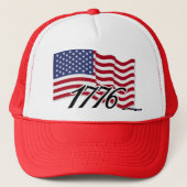 Amerikaanse vlag - 1776 trucker pet (Voorkant)