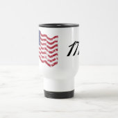 Amerikaanse vlag - 1776 - zwaar getroffen reisbeker (Center)