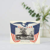 Amerikaanse vlag 1914  briefkaart (Staand voorkant)