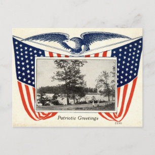 Amerikaanse vlag 1914  briefkaart