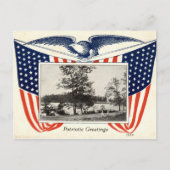 Amerikaanse vlag 1914  briefkaart (Voorkant)