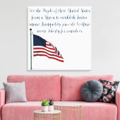 Amerikaanse vlag 2371 canvas afdruk (Insitu (Woonkamer))