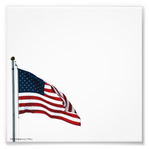 Amerikaanse vlag 2371 foto afdruk