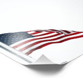 Amerikaanse vlag 2371 foto afdruk (Hoek)