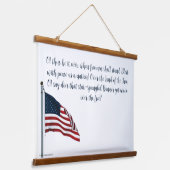 Amerikaanse vlag 2371 hangend wandkleed (Gebogen)