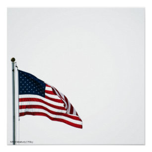 Amerikaanse vlag 2371 perfect poster