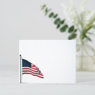 Amerikaanse vlag 2371 uitnodiging briefkaart