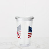 Amerikaanse vlag 2412 acryl drinkbeker (Rechts)