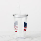 Amerikaanse vlag 2412 acryl drinkbeker (Links)