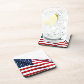 Amerikaanse vlag 2412 bier onderzetter (Rechterzijde)