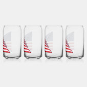 Amerikaanse vlag 2412 blikvorm glas (Achterkant)