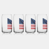 Amerikaanse vlag 2412 blikvorm glas (Voorkant)