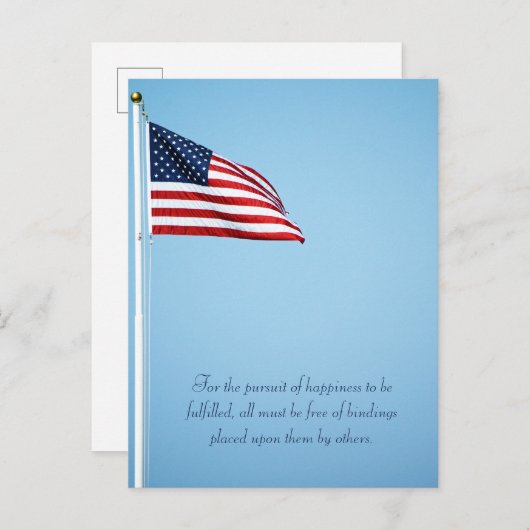 Amerikaanse vlag 2412 briefkaart (Voorkant / Achterkant)