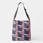 Amerikaanse vlag 2412 crossbody tas (Achterkant)
