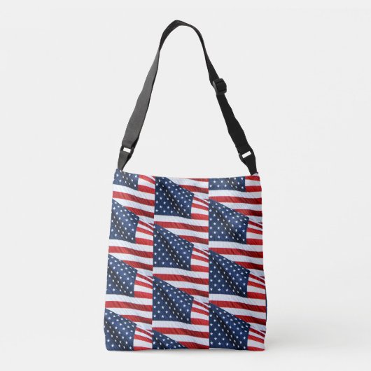 Amerikaanse vlag 2412 crossbody tas (Achterkant)