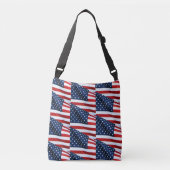 Amerikaanse vlag 2412 crossbody tas (Voorkant)