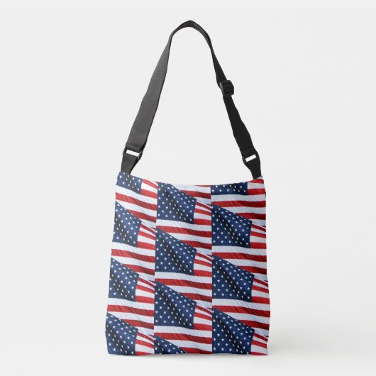 Amerikaanse vlag 2412 crossbody tas (Voorkant)